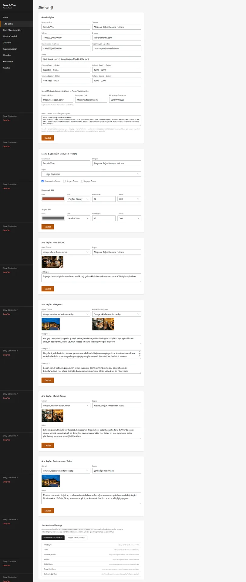 Restoran Web görsel 7